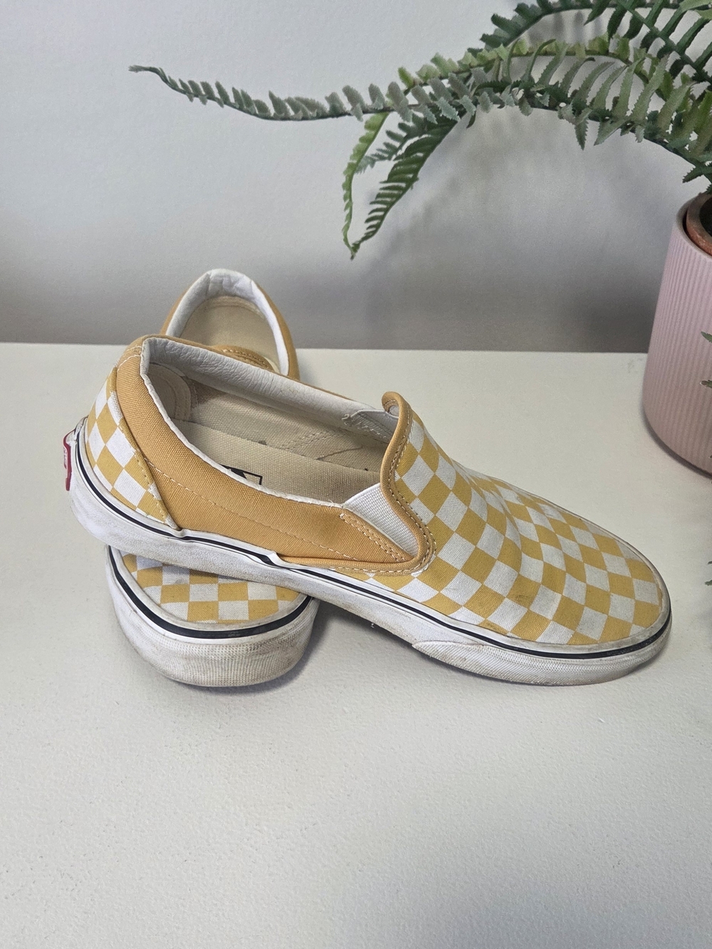 Adult Vans Yellow Checkered W9/M7.5